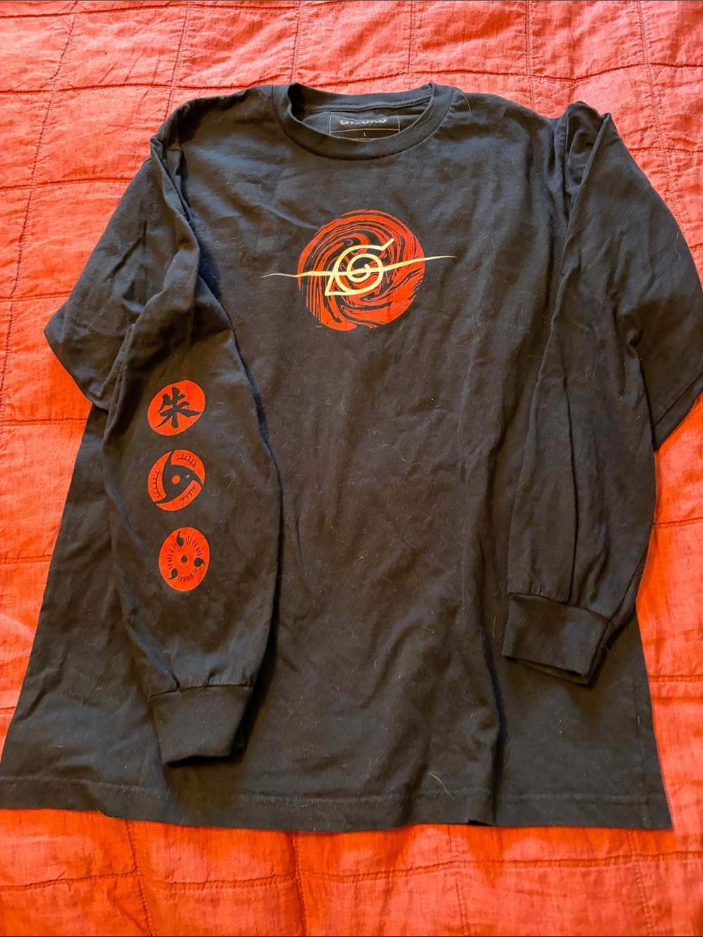 ATSUKO X NARUTO ITACHI ANBU BLACK LONG SLEEVE - Size Large